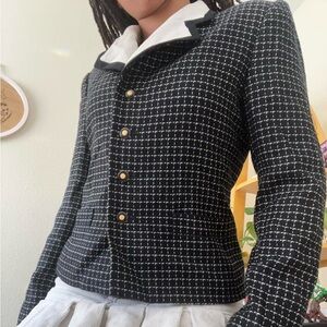 vintage black blazer 🐈‍⬛